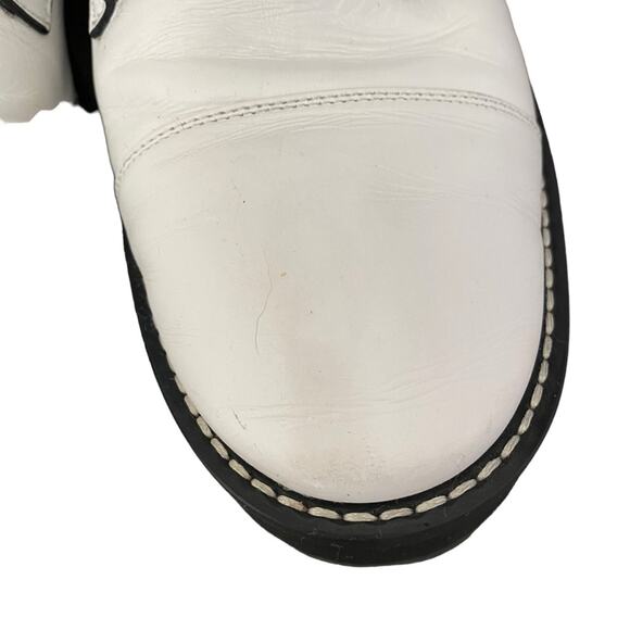 Stuart Weitzman Lexy Round Toe Leather Lace Up Moto Combat Ankle Boots size 8 - Picture 6 of 15